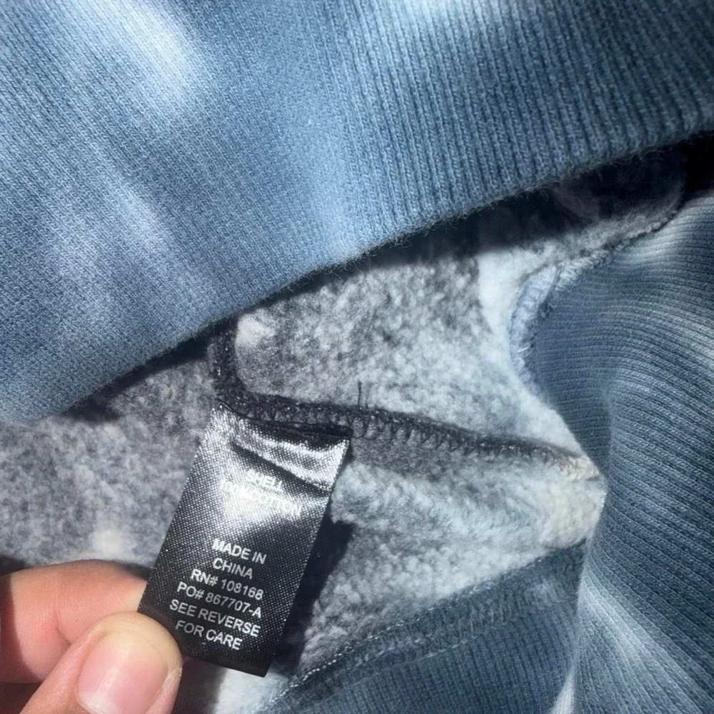 RSQ black and beige tie-dye hoodie